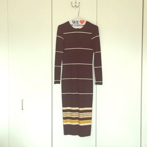 Zara striped midi Dress